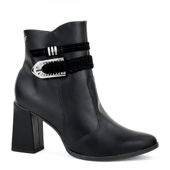 Bota Curta Salto Alto Mississipi Feminina Bota Feminina