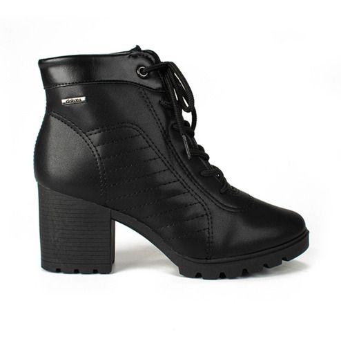 Imagem de Bota Dakota Feminina Coturno Cano Curto Salto Bloco Grosso Conforto Moda Inverno G5041