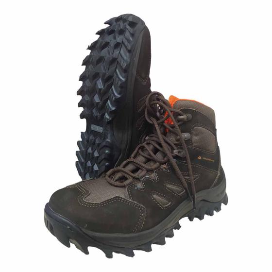 Imagem de Bota de Amarrar Roraima Couro Marrom DELTAPLUS