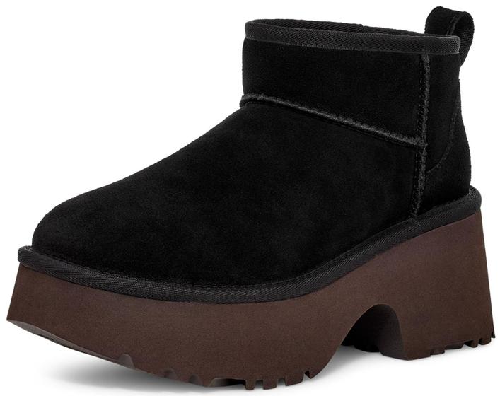 Imagem de Bota de moda feminina UGG Classic Ultra Mini New Heights preta