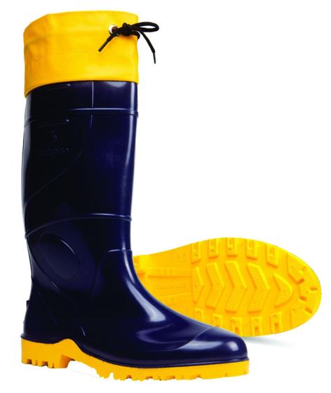 Imagem de Bota De Pvc Aqua Preta C/ Polaina Longa Innpro 162