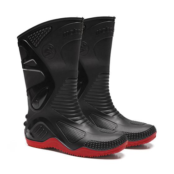 Bota de PVC Cano Longo Antiderrapante Impermeável com Forro Motosafe Menor preço em Bota de PVC Cano Longo Antiderrapante Impermeável com Forro Motosafe
