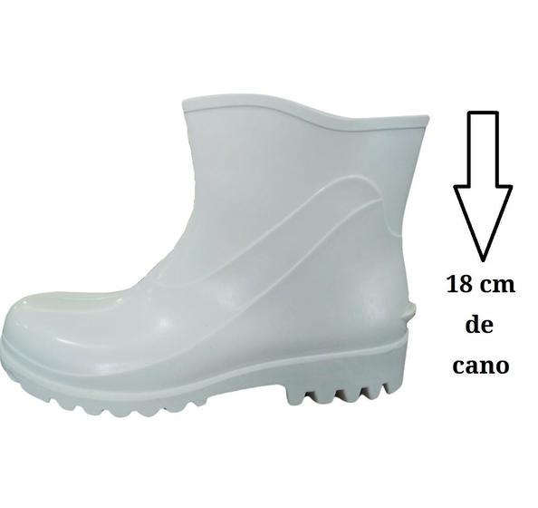 Imagem de Bota de pvc Extra Curto com Forro 82BPE600 Bracol BRANCA