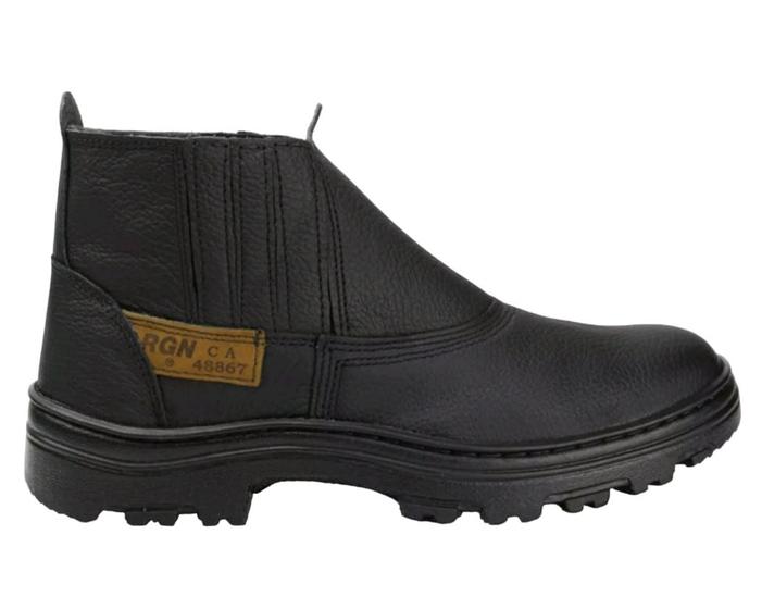 Imagem de Bota de segurança com certificado C.A Bico Pvc Couro