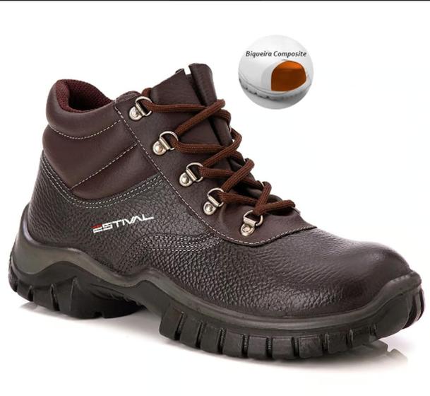 Bota De Segurança Em Couro Estival WO10033S1 Biqueira de COMPOSITE Menor preço em Bota De Segurança Em Couro Estival WO10033S1 Biqueira de COMPOSITE