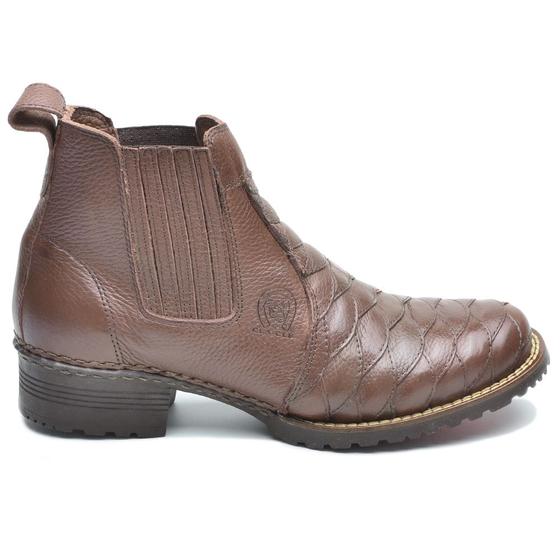 Imagem de Bota Escamada Masculina Texana Em Couro Floter