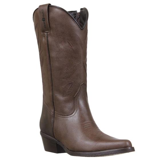 Imagem de Bota Feminina Bico Fino Café Cow Way 35406