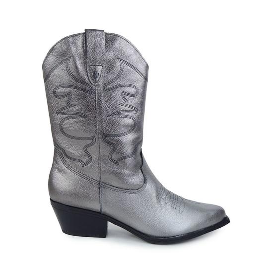 Imagem de Bota Feminina Bottero Country Médio Baixo Prata - 346301