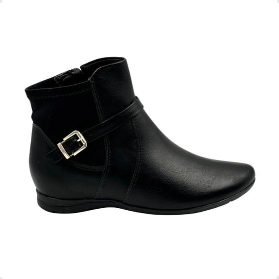 Imagem de Bota Feminina Cano Baixo Comfortflex Preta