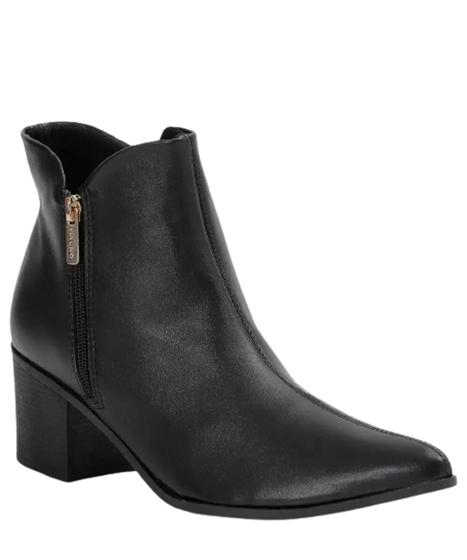 Bico Fino Looks De Inverno Bota Cano Curto Bota Couro Malha Metal