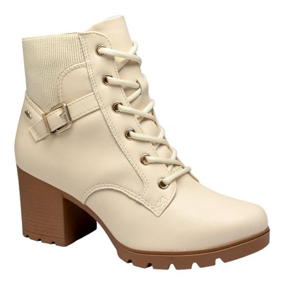 Coturno Salto Tratorado Bota Coturno Alto Bota Feminina Dakota