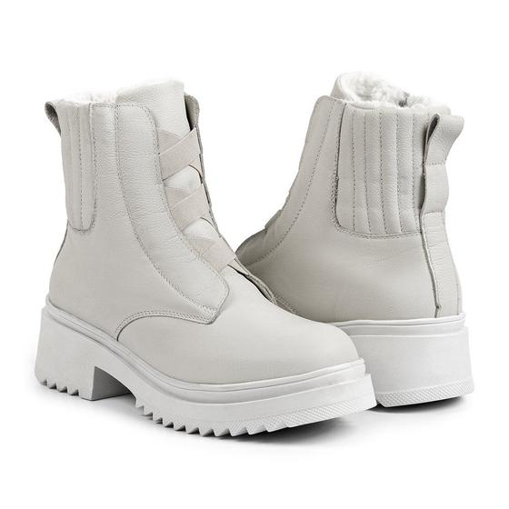 Imagem de Bota Feminina de Inverno para Neve em Couro em Lã Impermeáve