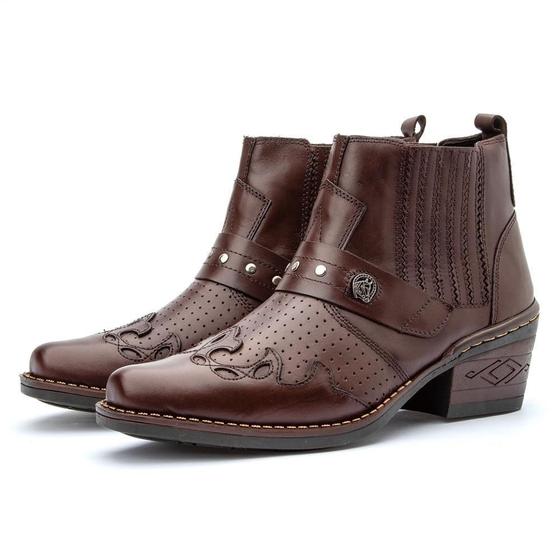 Imagem de Bota Feminina em Couro Macio Leve Moderno
