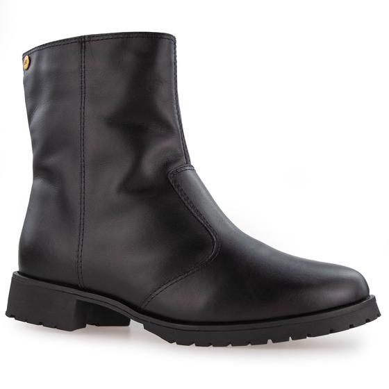 Imagem de Bota Feminina Linha neve Forrada em lã natural Rukka Zipper Ref.:22107