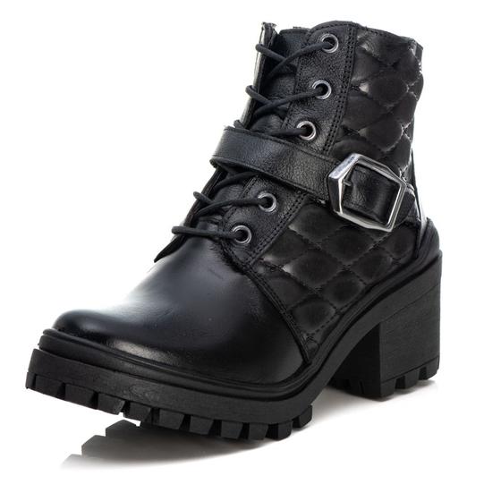 Imagem de Bota Feminina Modelo Coturno Tendencia Moda Casual Salto Grosso Sola Tratorada