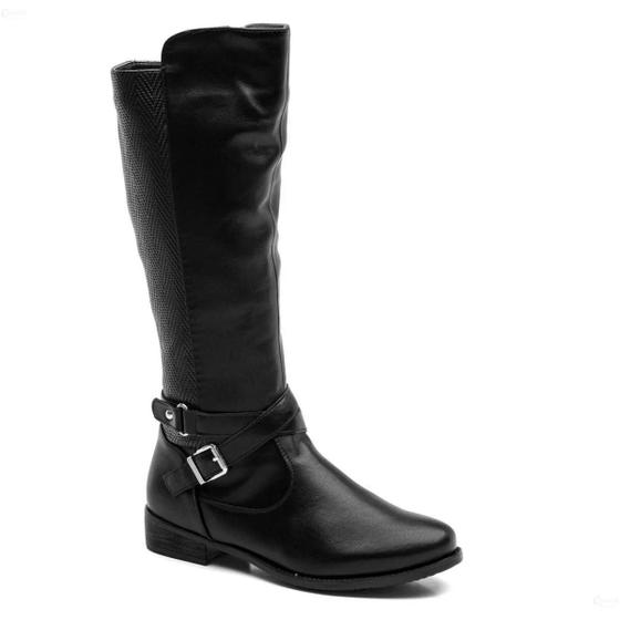 Imagem de Bota Feminina Montaria Cano Longo Conforto Mooncity 72081