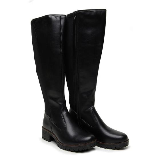 Imagem de Bota Feminina Montaria Casual Cano Alto Solado Tratorado