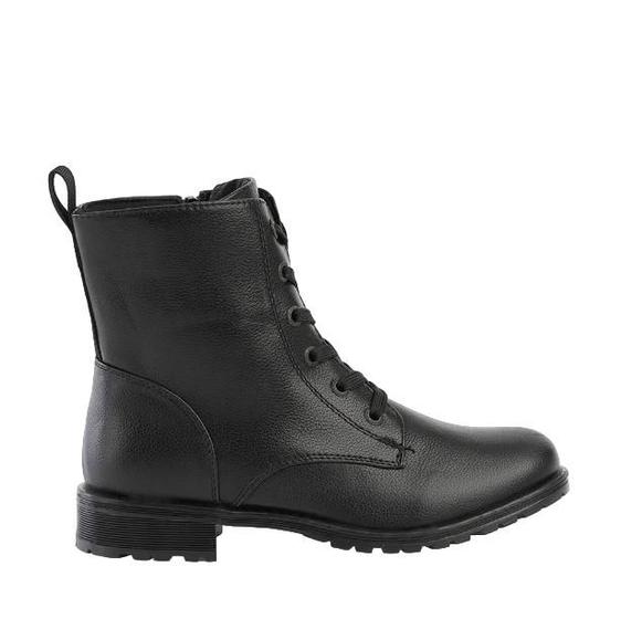 Imagem de Bota Feminina Mooncity Cano baixo Preto Tratorado 79904