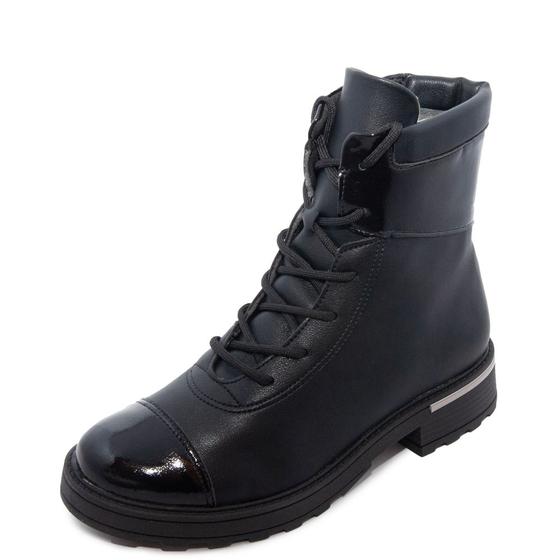 Imagem de Bota Feminina Piccadilly Coturno Maxi Therapy REF: 735025 NAPA STRECH-VERNIZ