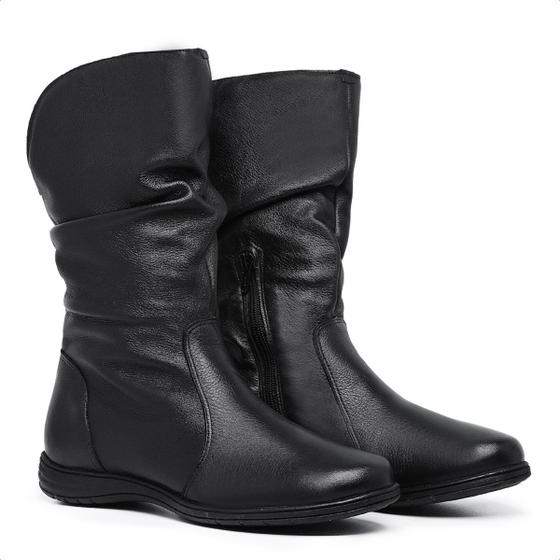 Imagem de Bota Feminina Sanfonada Ref.: 3900 Preto Lady