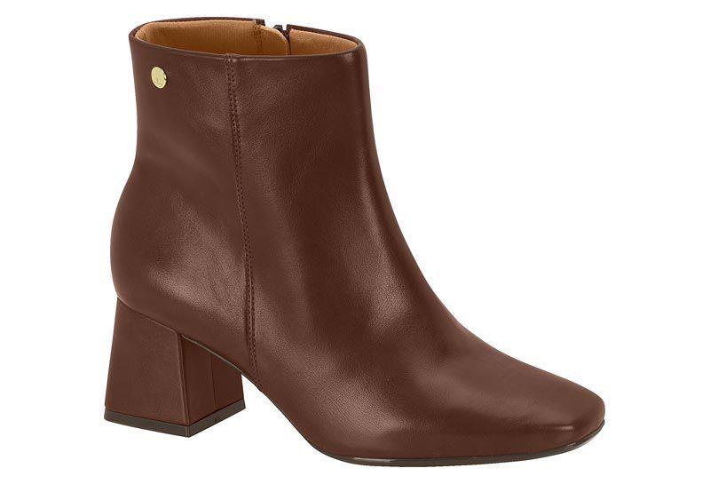 Imagem de Bota Feminina Vizzano Cano Baixo Napa Salto Bloco Flare 3098100