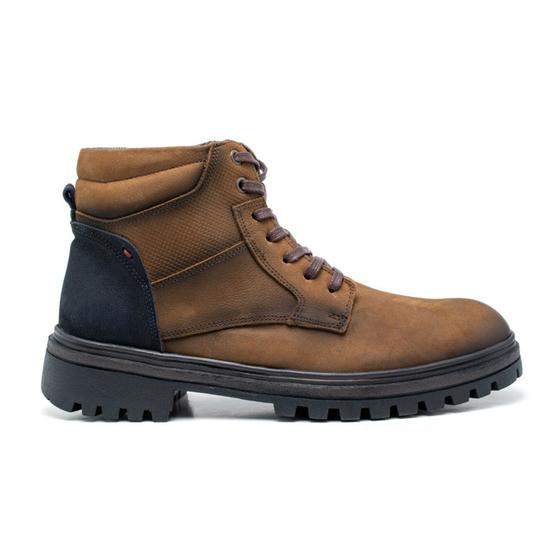 Imagem de Bota FG Masculina Coturno Adventure Tratorado Casual Marrom/Marinho