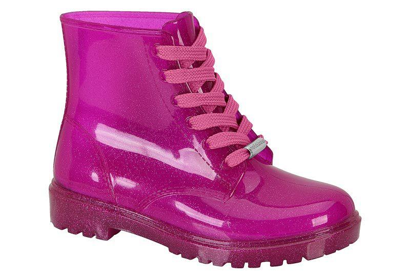 Imagem de Bota Galocha Molekinha Infantil Chuva Moda Gliter 2176100