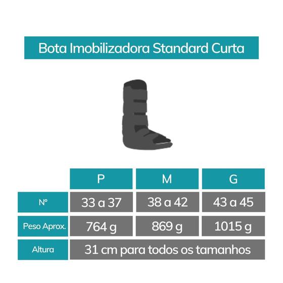 Imagem de Bota Imobilizadora Standard Curta Hidrolight