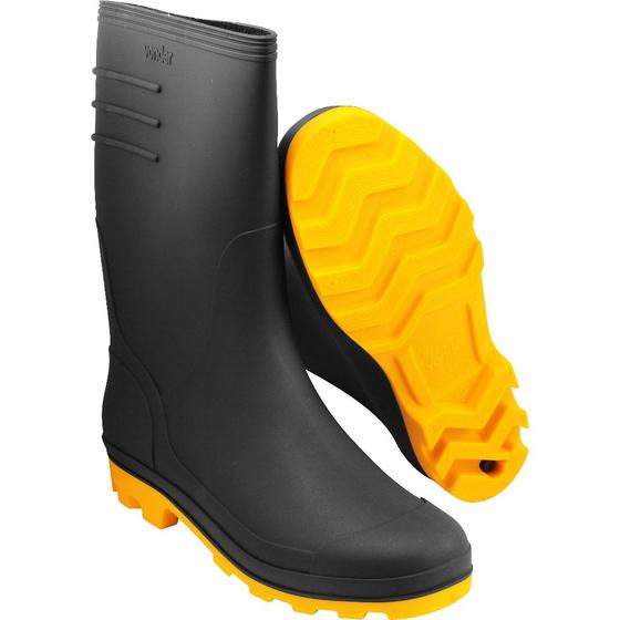 Imagem de Bota Impermeável 43 Forrado Chuva Motociclista Moto PVC - Vonder