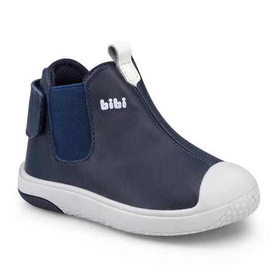 Imagem de Bota Infantil BIBI PreWalker Masculino de Couro Azul Marinho