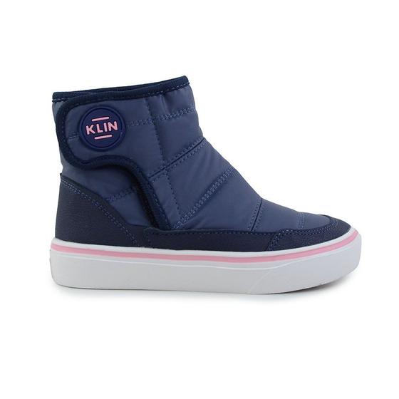 Imagem de Bota Infantil Feminina Klin Impermeável Azul Marinho - 2600