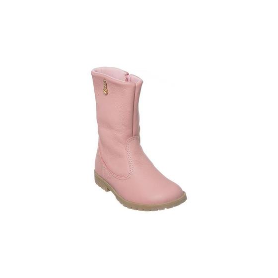 Imagem de Bota Infantil Feminina Menina Couro Ortopé Baby Boot Zíper