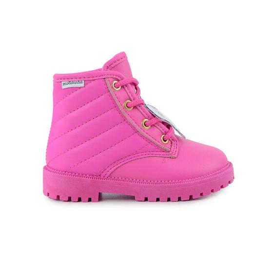 Imagem de Bota Infantil Feminina Molekinha Rosa Neon - 2126