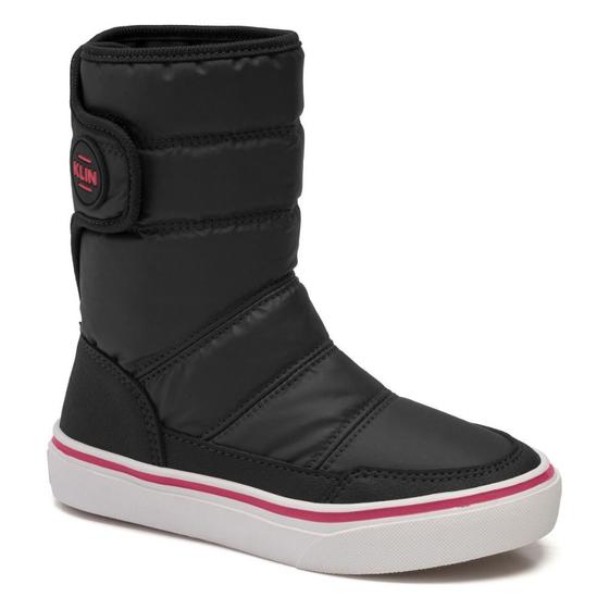 Imagem de Bota Infantil Klin Freestyle Preto/Pink Impermeável 260.072