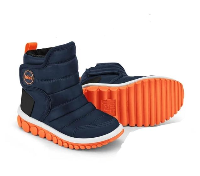 Imagem de Bota Infantil Masculina Bibi Azul com Laranja