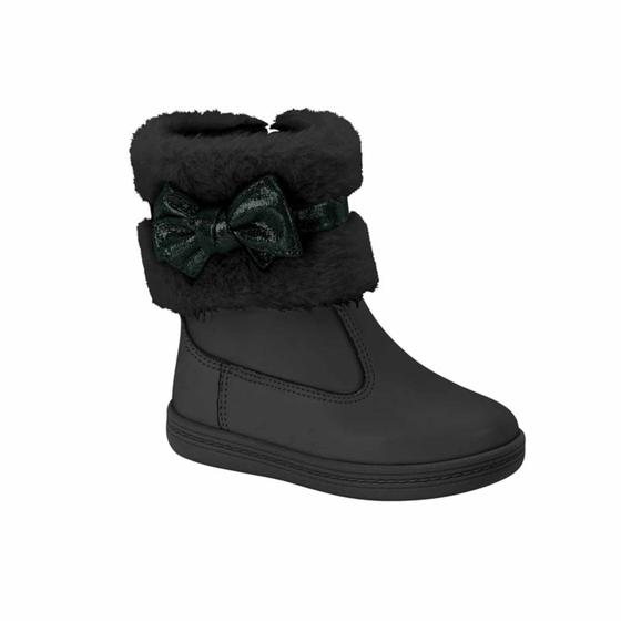 Imagem de Bota Infantil Menina Molekinha  Berlim Pelo Almere-Preto/Preto