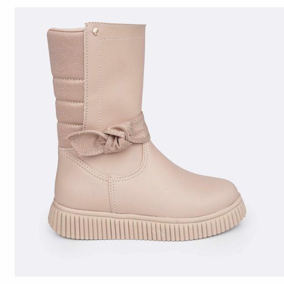 Bota Infantil Menina Pampili Candy Nózinho-Bege Bota Infantil