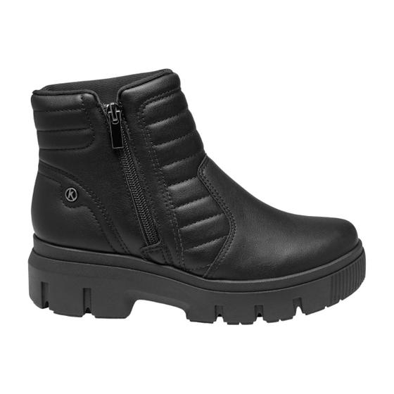 Imagem de Bota Kolosh C3362 Salto Flatform Tratorado Sem Cadarço Leve Feminino