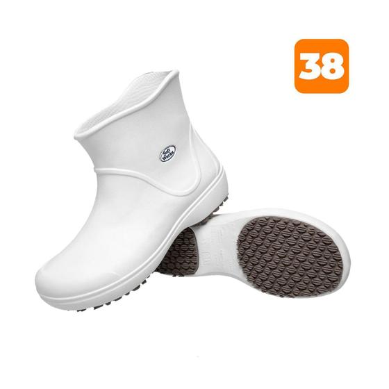 Imagem de Bota Light Boot Antiderrapante BB85 Branco Nº 38 Soft Woks - WORKS