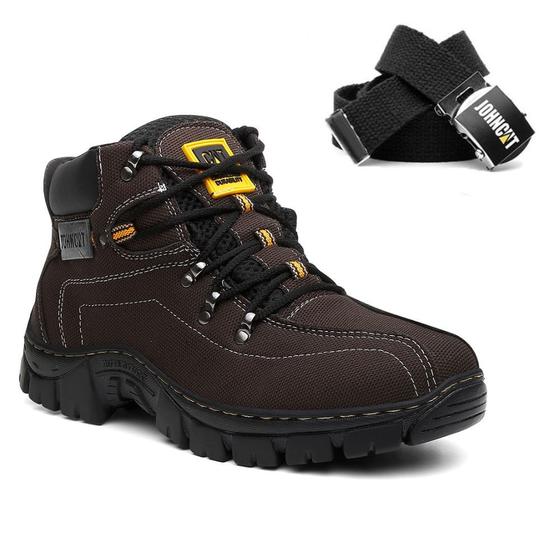 Bota Masculina Adventure Coturno Trabalho Top + Cinto JDK502 Menor preço em Bota Masculina Adventure Coturno Trabalho Top + Cinto JDK502