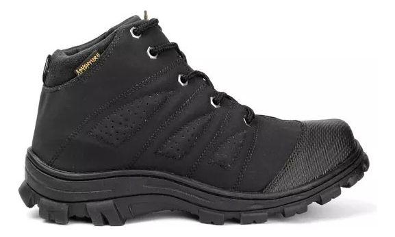 Imagem de Bota Masculina Adventure Couro Coturno Trilha Reforçada