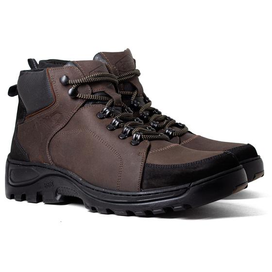 Imagem de Bota Masculina Anatomic Gel Outdoor Couro Confortável 7575