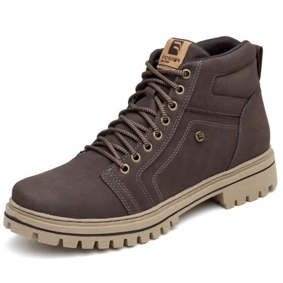 Imagem de Bota Masculina Cano Médio Moda Militar Mid Trail Marrom