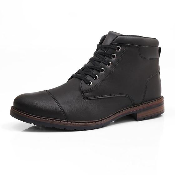 Imagem de Bota Masculina Casual Hencco Coturno Cano Baixo Confortável Macio Leve