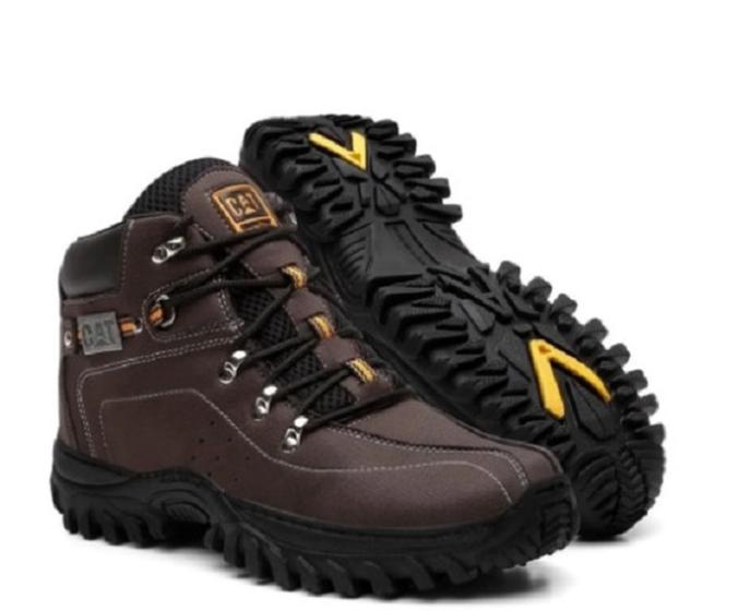 Bota Masculina Cat Em Sintético + Chaveiro Menor preço em Bota Masculina Cat Em Sintético + Chaveiro