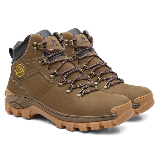 Imagem de Bota Masculina Coturno N6 de Couro Linha Premium Cor Rato