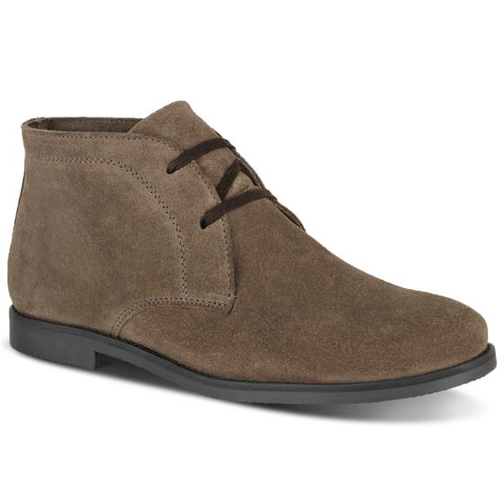 Imagem de Bota masculina em couro camurça Desert boots cano curto solado crepe