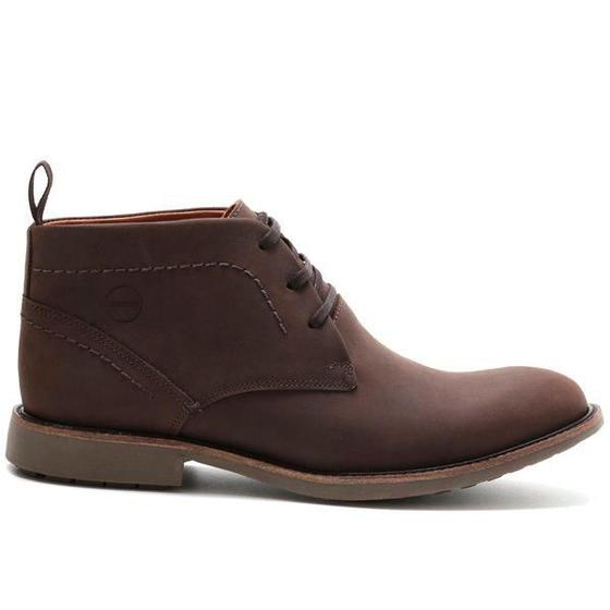 Bota Masculina em Couro Legítimo Ankle Boot Amarração Menor preço em Bota Masculina em Couro Legítimo Ankle Boot Amarração