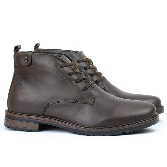 Imagem de Bota Masculina Em Couro Legitimo Executiva Cafe