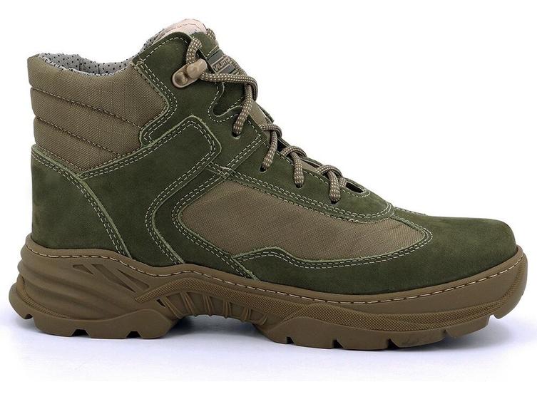 Imagem de Bota  Masculina Feminina Verde Couro Militar Legitimo Selva